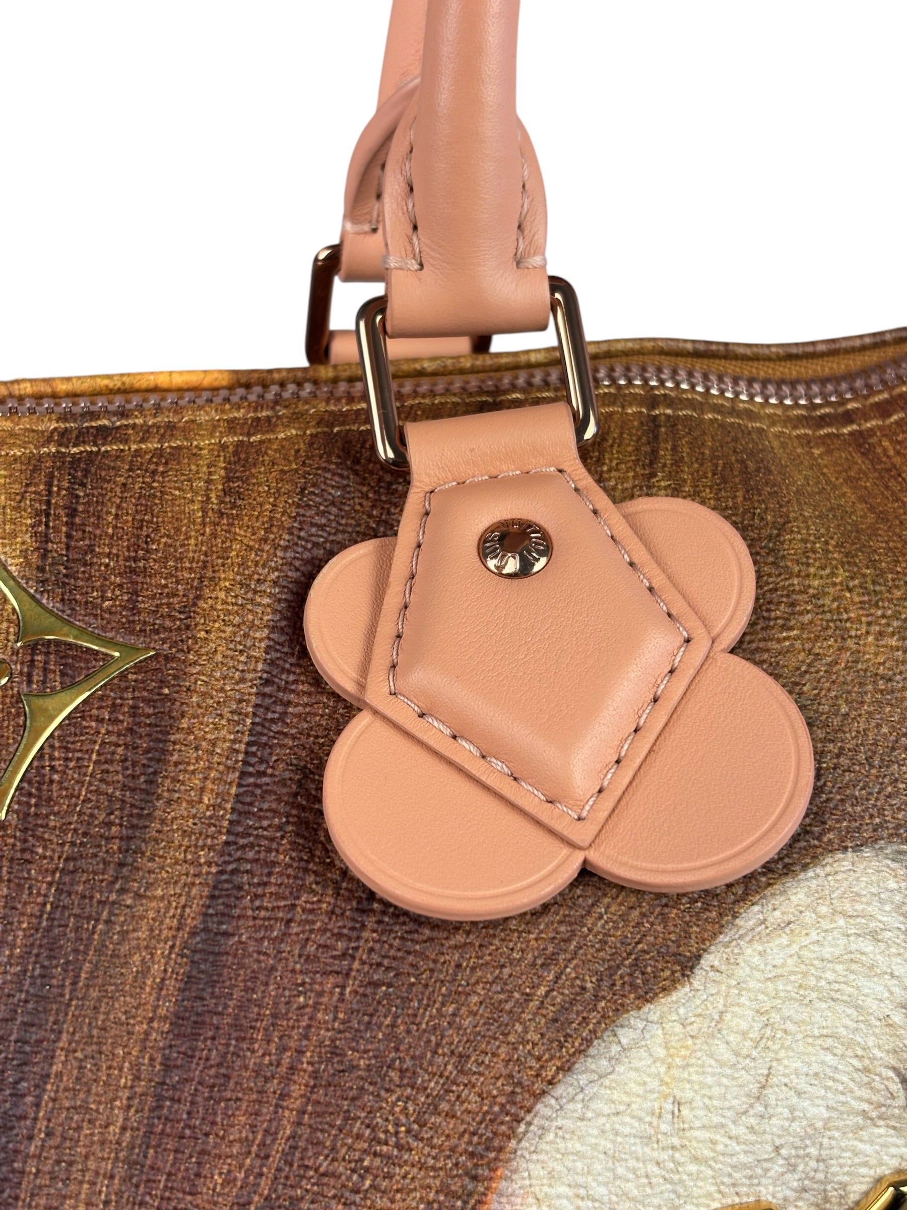 Louis Vuitton x Jeff Koons Master Faronard Peach Speedy 30