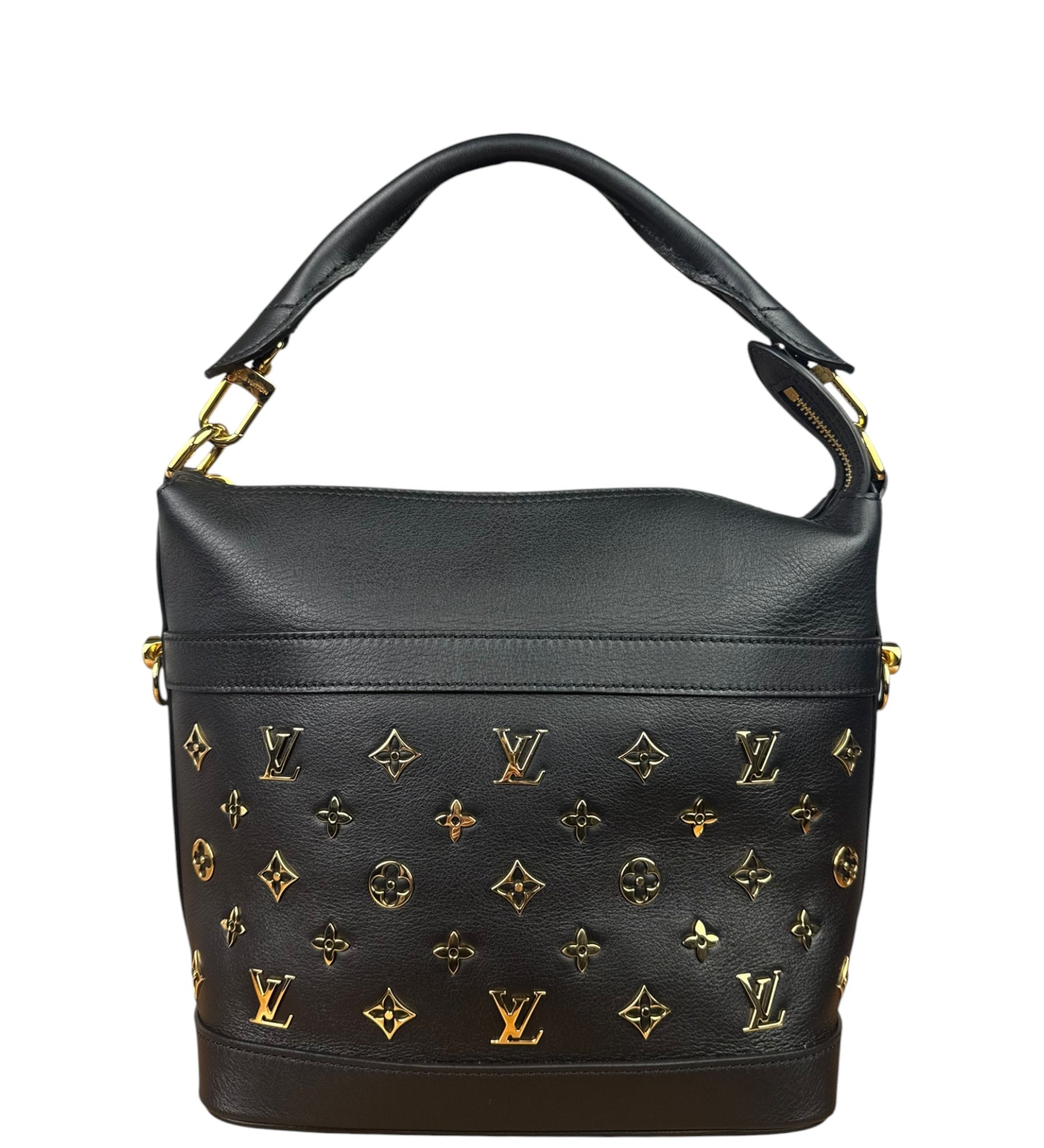 Louis Vuitton Black Leather Cruiser Handbag