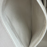 Chanel White Quilted Leather CC Flap Shoulder Bag 2013