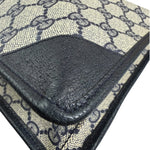 Gucci Vintage GG Coated Canvas Zip Travel Pouch Navy