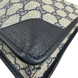 Gucci Vintage GG Coated Canvas Zip Travel Pouch Navy