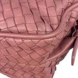 Bottega Veneta Purple Leather Rialto Intrecciato Shoulder Bag