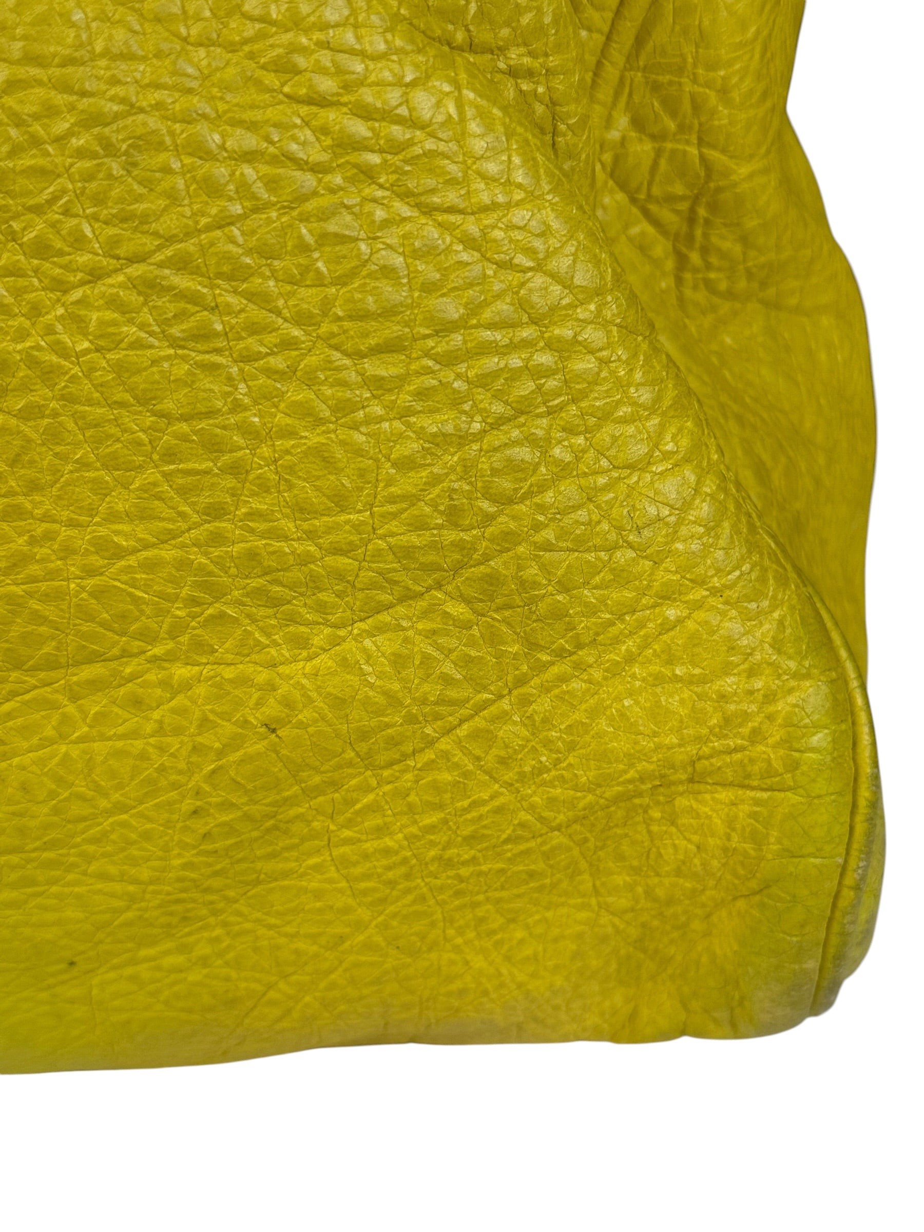 Balenciaga Yellow Leather Classic City Bag