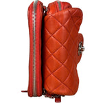 Chanel Red Quilted Mini Flap Wallet on Chain Bag 2011