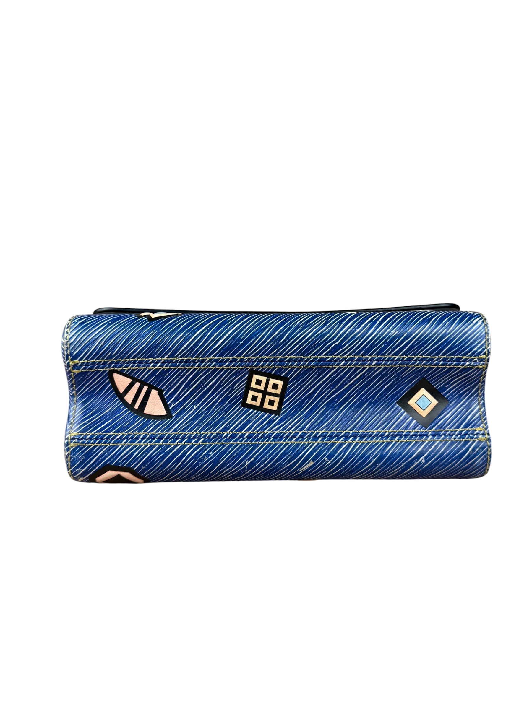 Louis Vuitton Blue Aztec Epi Leather Twist MM Bag