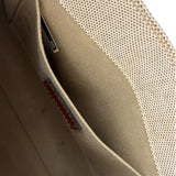 Chloe Brown Leather Trim/Linen Canvas Woody Small Tote