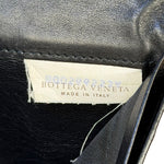 Bottega Veneta Black Intercciato Long Wallet