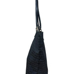 Fendi FF Black Canvas Logo Tote