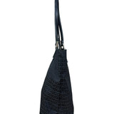 Fendi FF Black Canvas Logo Tote
