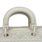 Christian Dior White Lady D-Joy Geometric 2Way Handbag