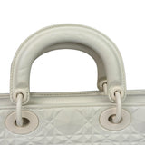 Christian Dior White Lady D-Joy Geometric 2Way Handbag