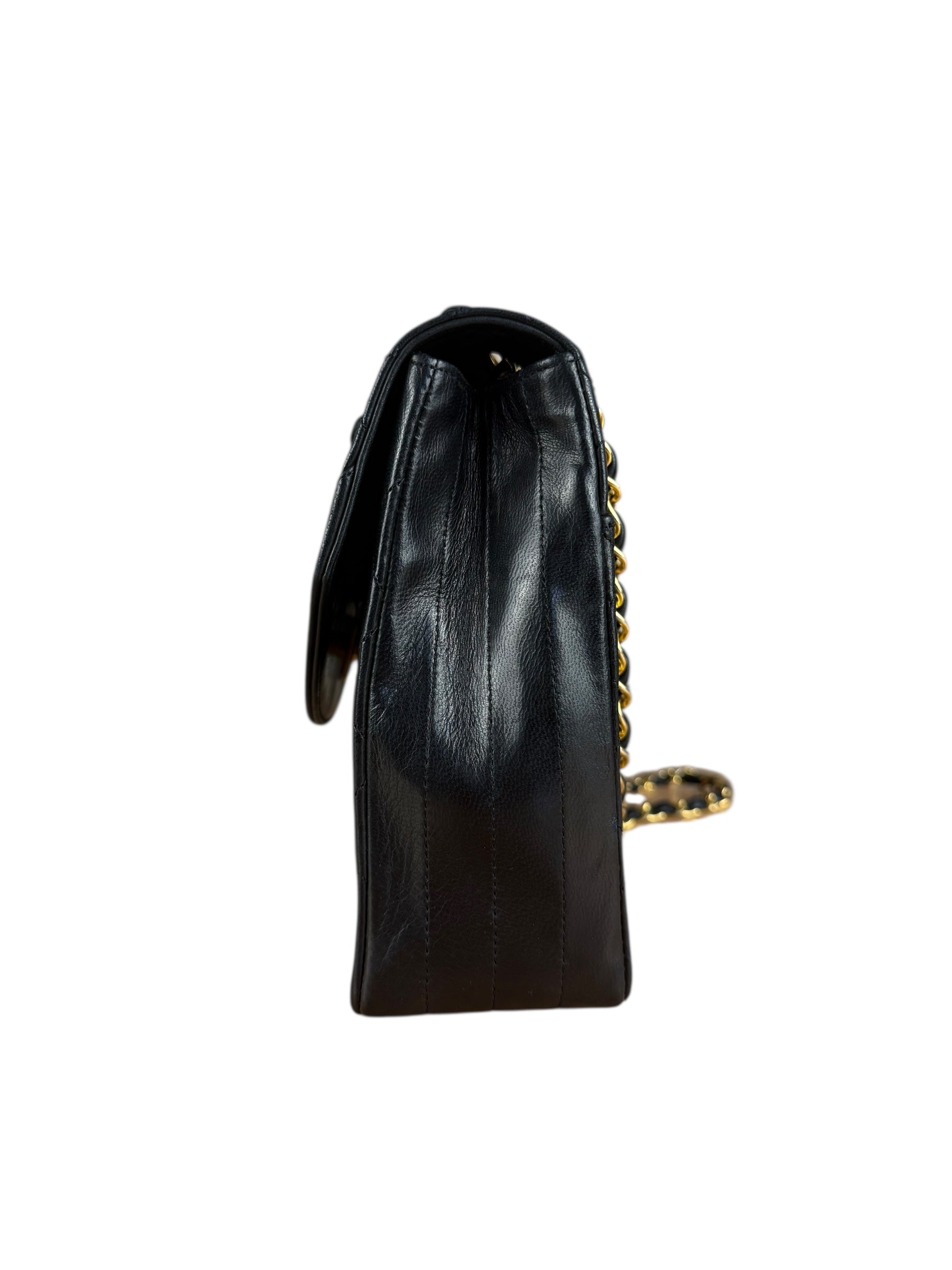 Chanel Vintage Black Quilted Diana Shoulder Bag 1986-1988