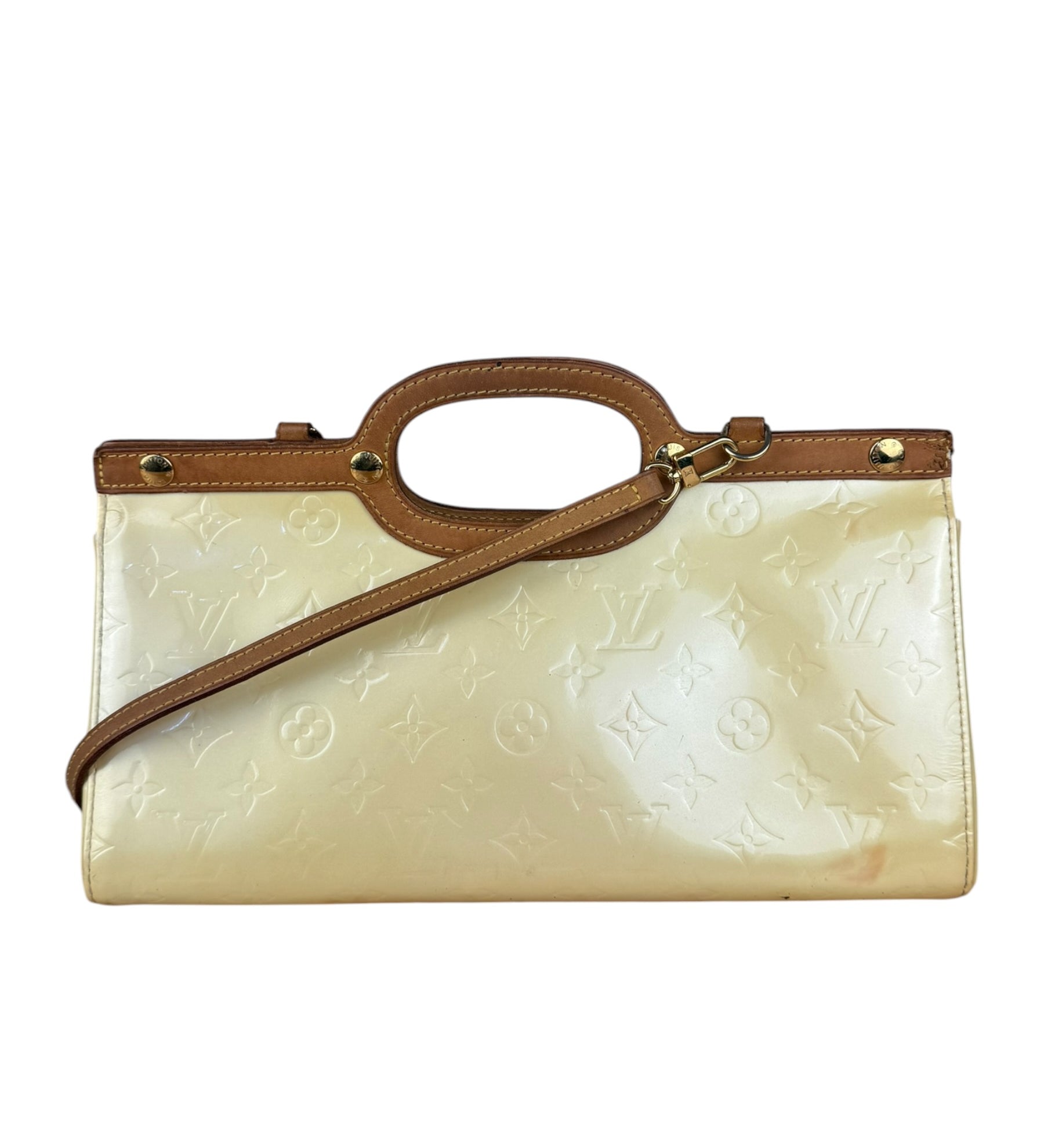 Louis Vuitton Yellow Monogram Vernis Roxbury Drive 2Way Handbag
