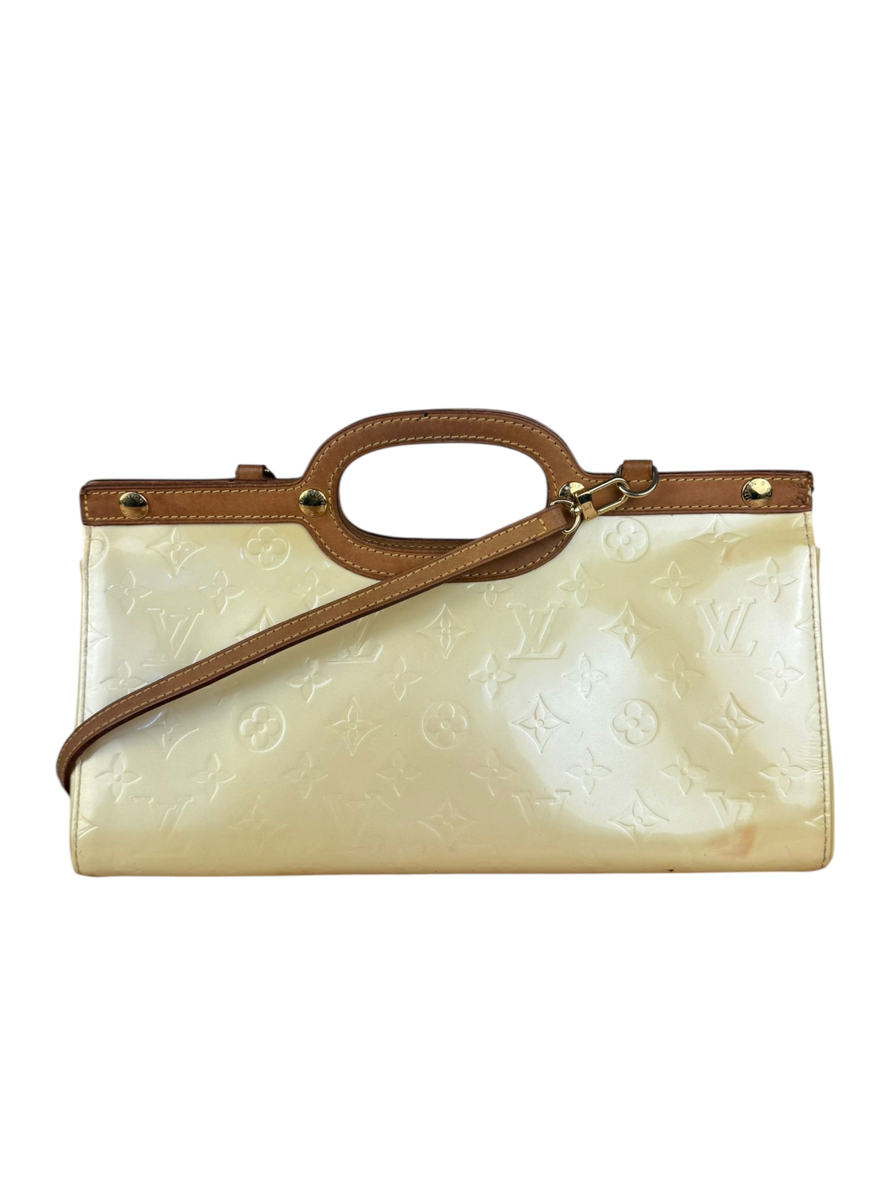 Louis Vuitton Yellow Monogram Vernis Roxbury Drive 2Way Handbag