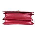 Chanel Dark Fuchsia Quilted Leather Flap Bag 2019