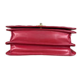 Chanel Dark Fuchsia Quilted Leather Flap Bag 2019