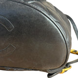 Chanel Black Quilted CC Duma Leather Backpack '97