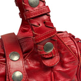 Chloe Red Leather Silverado Shoulder Bag