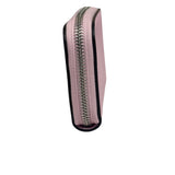 Salvatore Ferragamo Bubble Gum Calfskin Compact Zip-Around Wallet