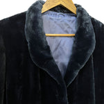 Vintage Dark Blue Mink Mid Length Fur Coat