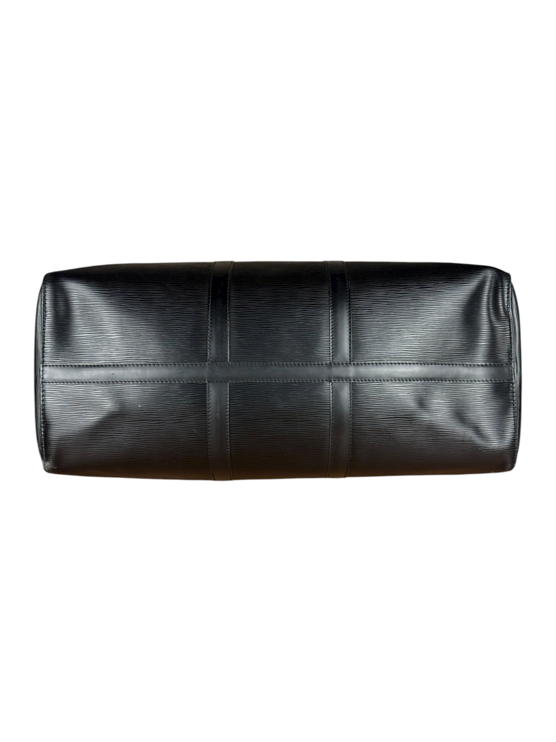 Louis Vuitton Noir Epi Leather Keepall 55