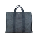 Hermes Herline Canvas Tote Grey