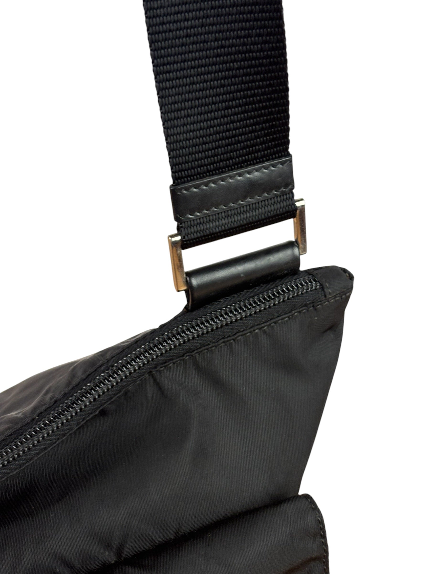 Prada Vintage Tessuto Nylon Asymmetrical Crossbody