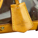 Louis Vuitton Vintage Brown Leather/PVC Monogram Ambre Tote
