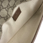Gucci Vintage Brown Leather Trim Neo Supreme Belt Bag
