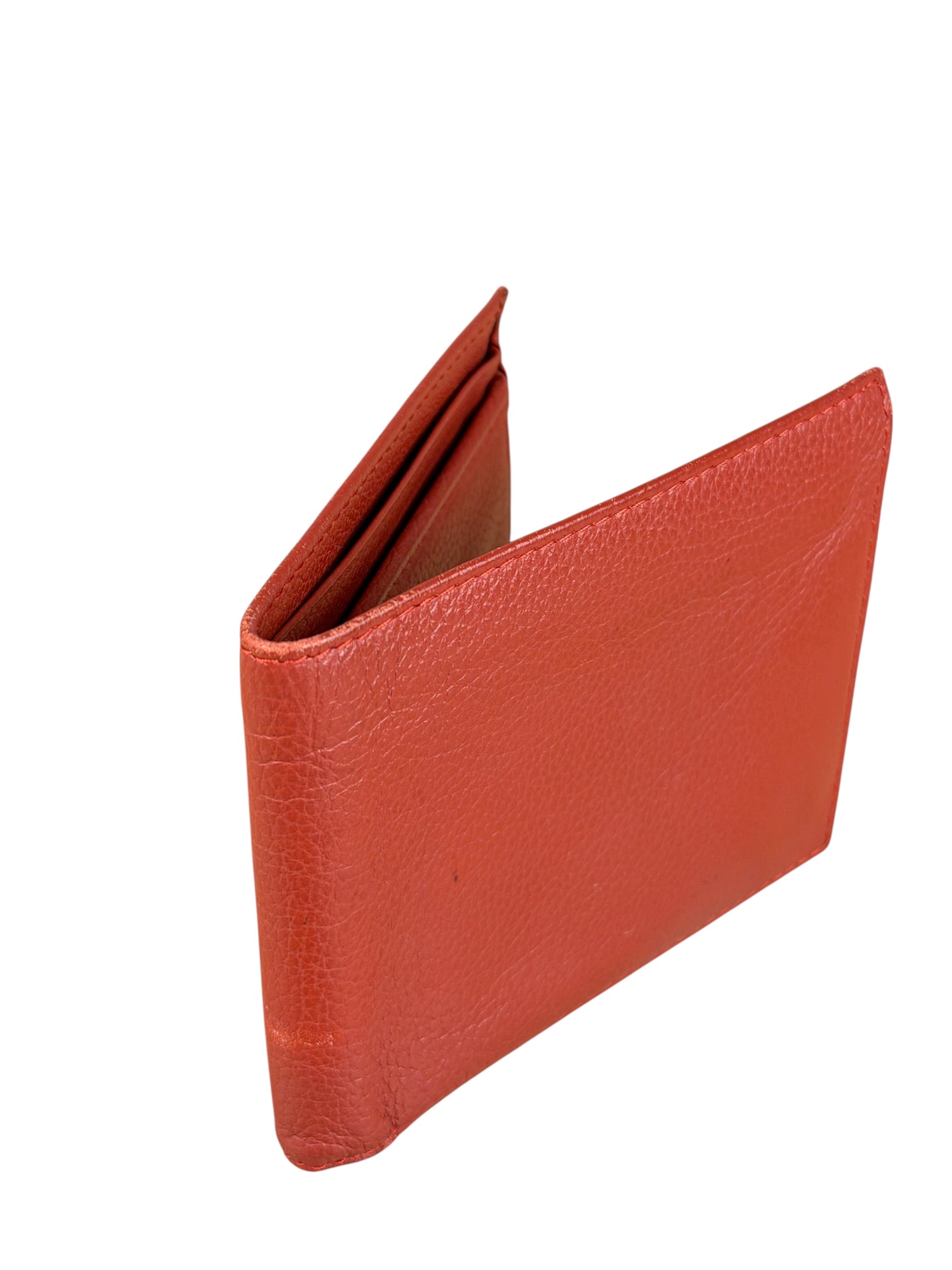 Rolex Red Leather Bifold Wallet