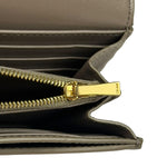 Celine Grey Leather Long Flap Wallet