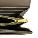 Celine Grey Leather Long Flap Wallet