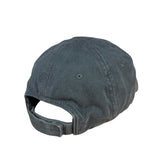 Balenciaga Distressed Embroidered Cap Washed Black