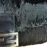 Fendi Beaded Baguette Black