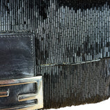 Fendi Beaded Baguette Black