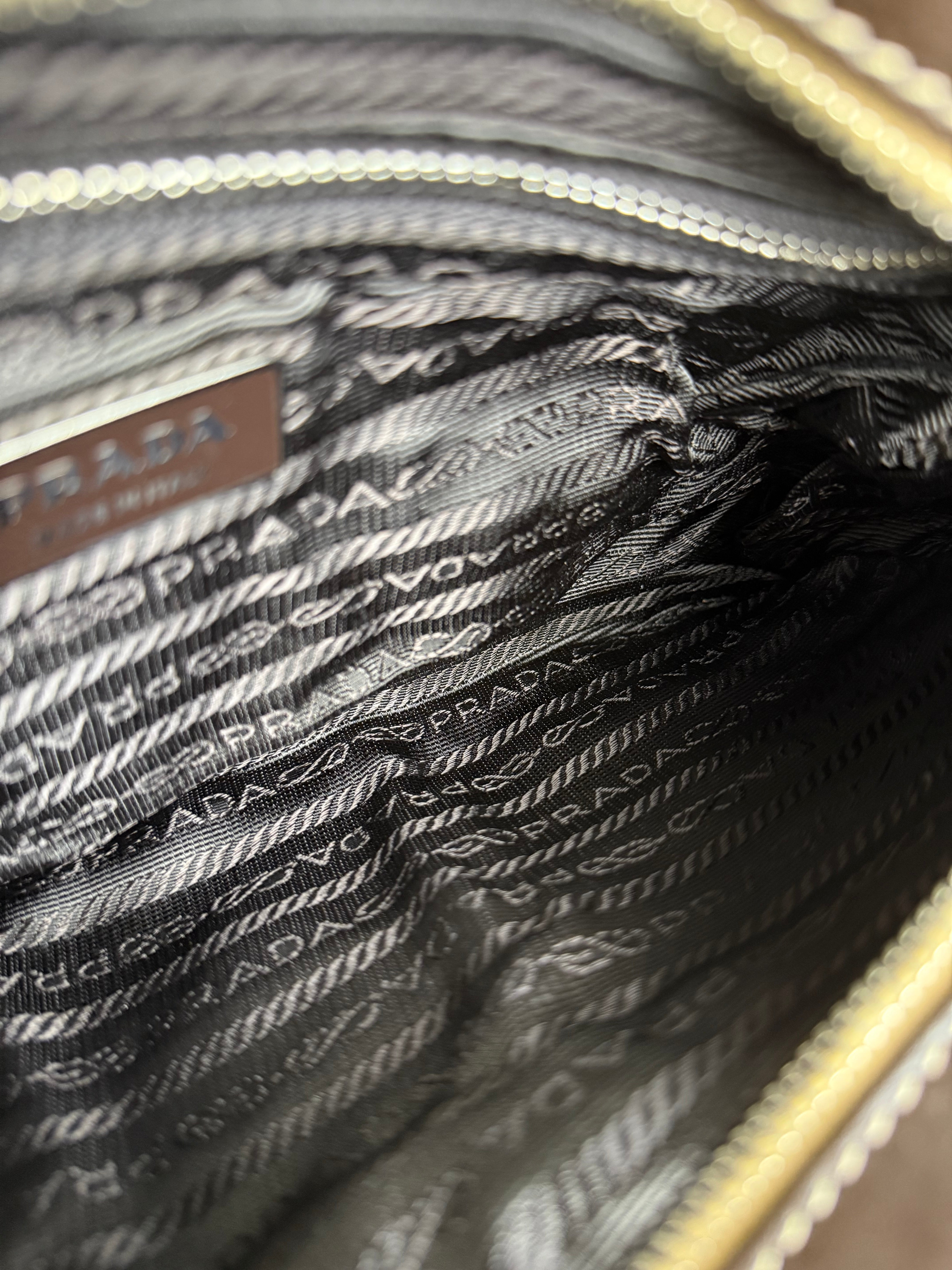 Prada Tessuto Buckle Shoulder Bag