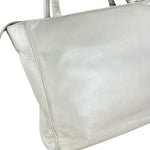 Prada Leather Tote Bag Beige/Ivory