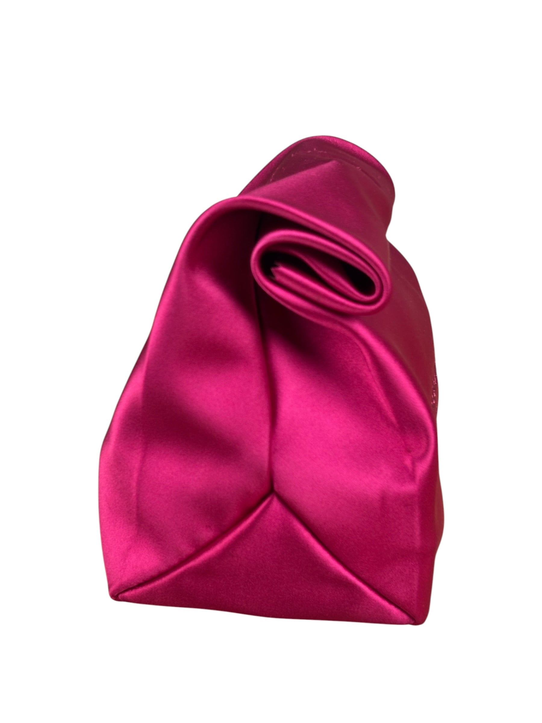 Alexander Wang Fuchsia Pink Satin Lunch Clutch