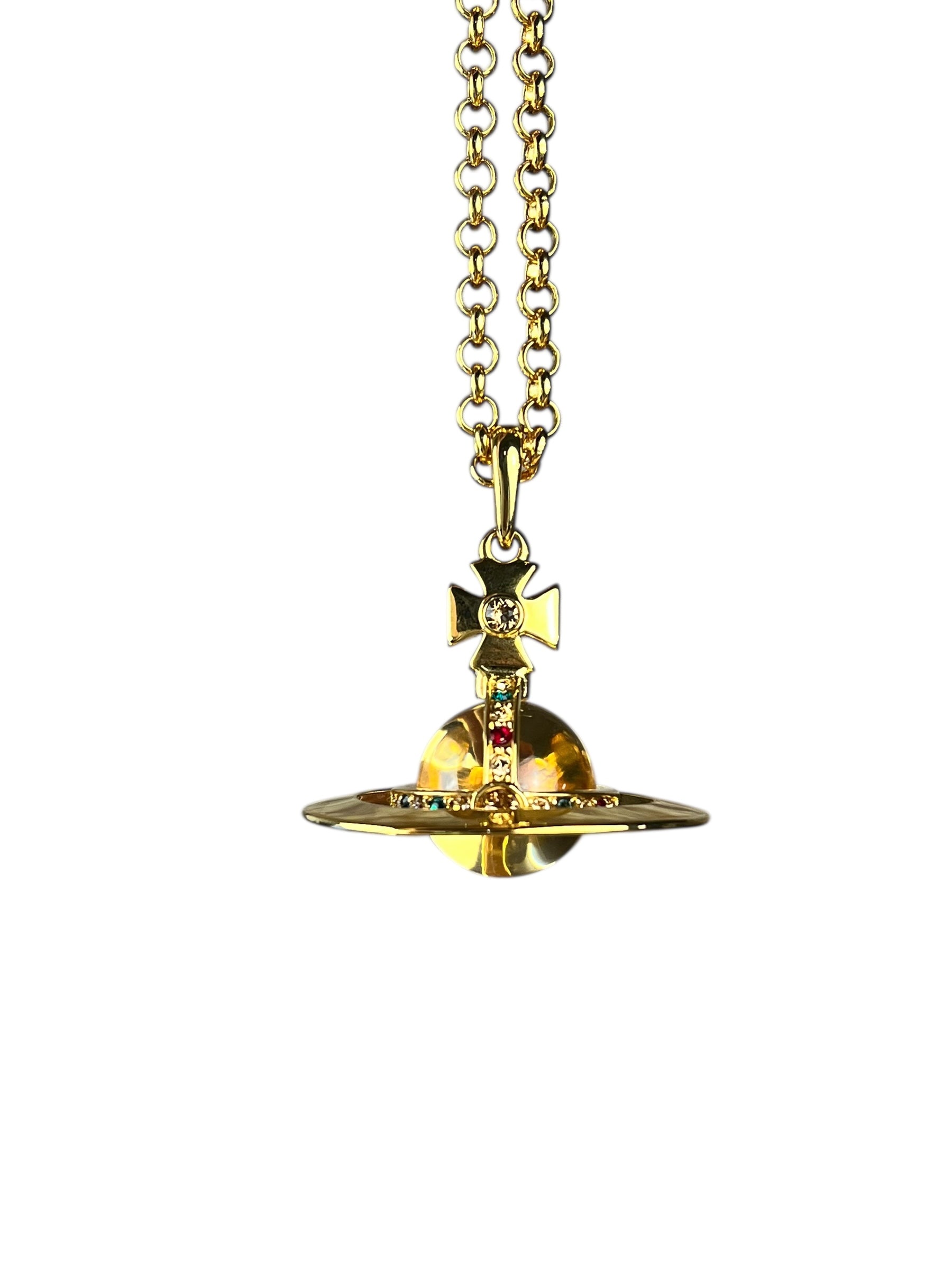 Vivienne Westwood Gold 3D Orb Necklace