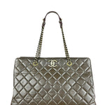 Chanel CC Brown Quilted Leather Perfect Edge Tote 2012