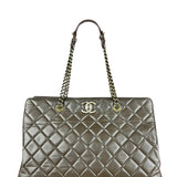 Chanel CC Brown Quilted Leather Perfect Edge Tote 2012