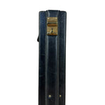 Gucci Navy Suede Vintage Briefcase