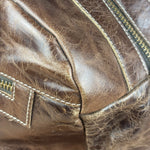 Balenciaga Vintage Brown Leather Moto Handbag