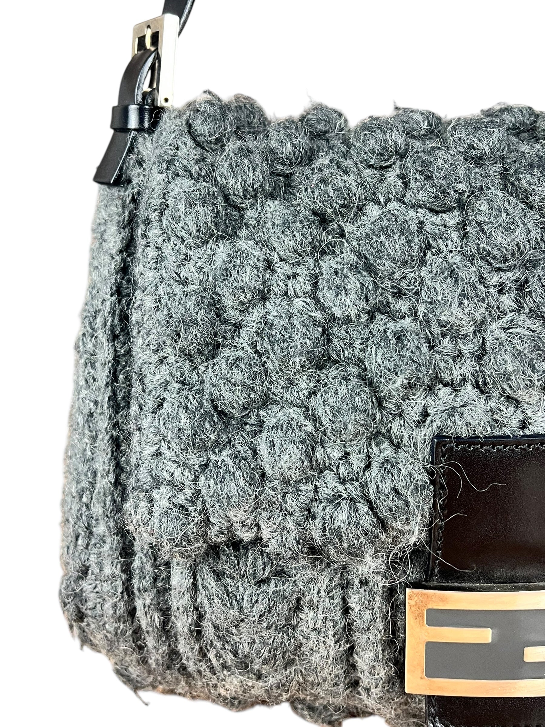 Fendi Crochet Wool Mamma Baguette