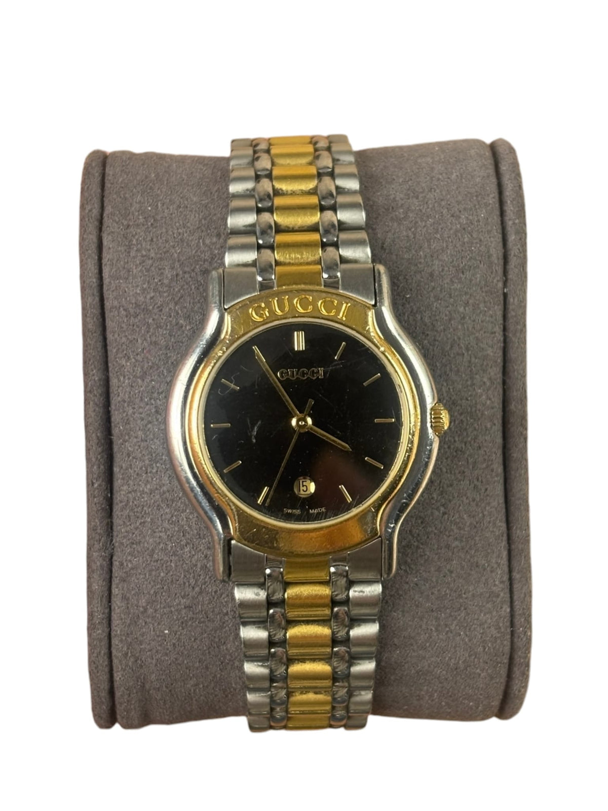 Gucci 8000L Black Dial 2-Tone