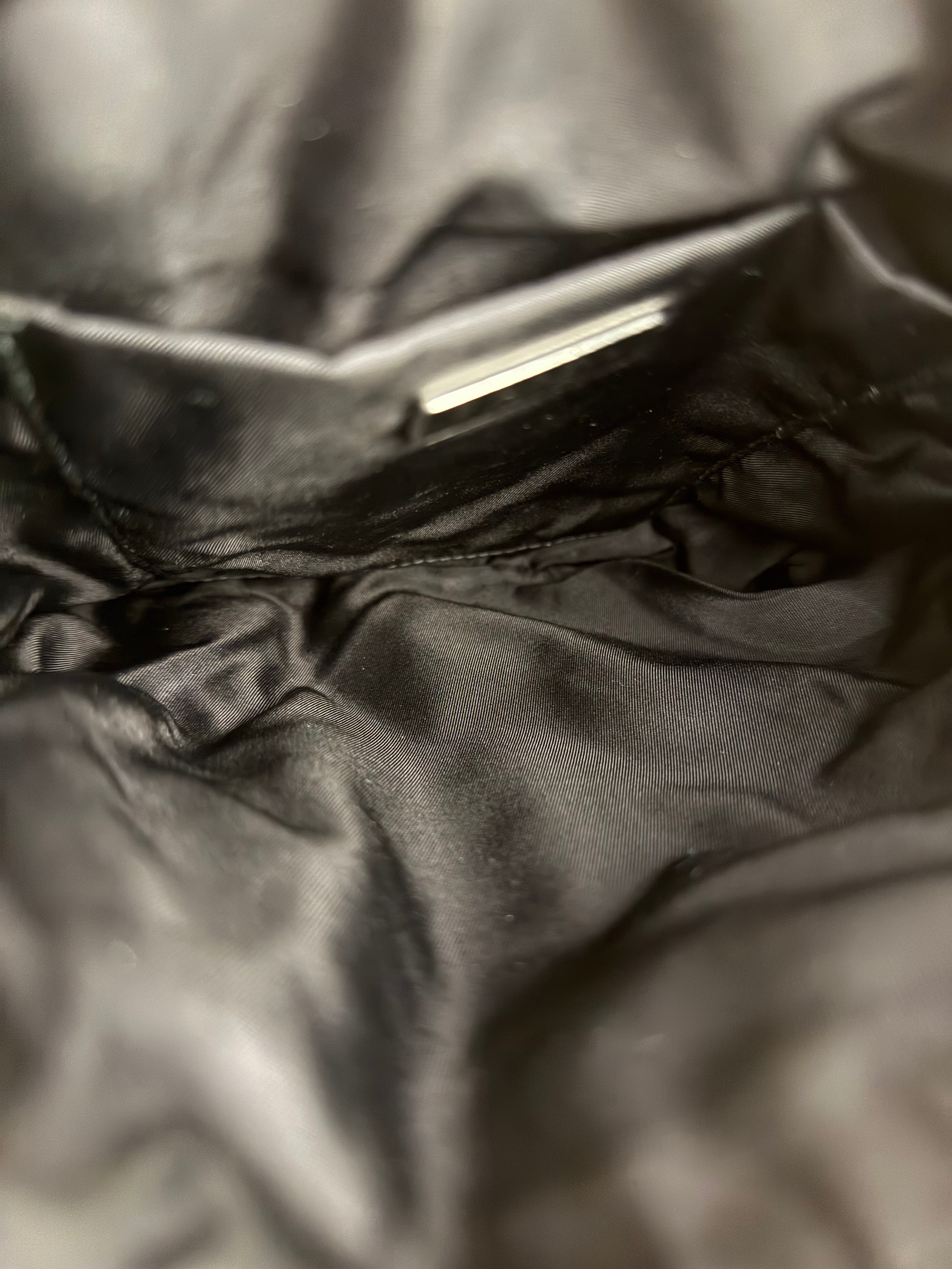 Prada Black Tessuto Small Zip Tote