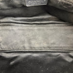Chanel Black/Grey Textured Patent 2.55 Reissue Chain Tote