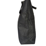 Burberry Grey Nylon/Leather Trim Tote