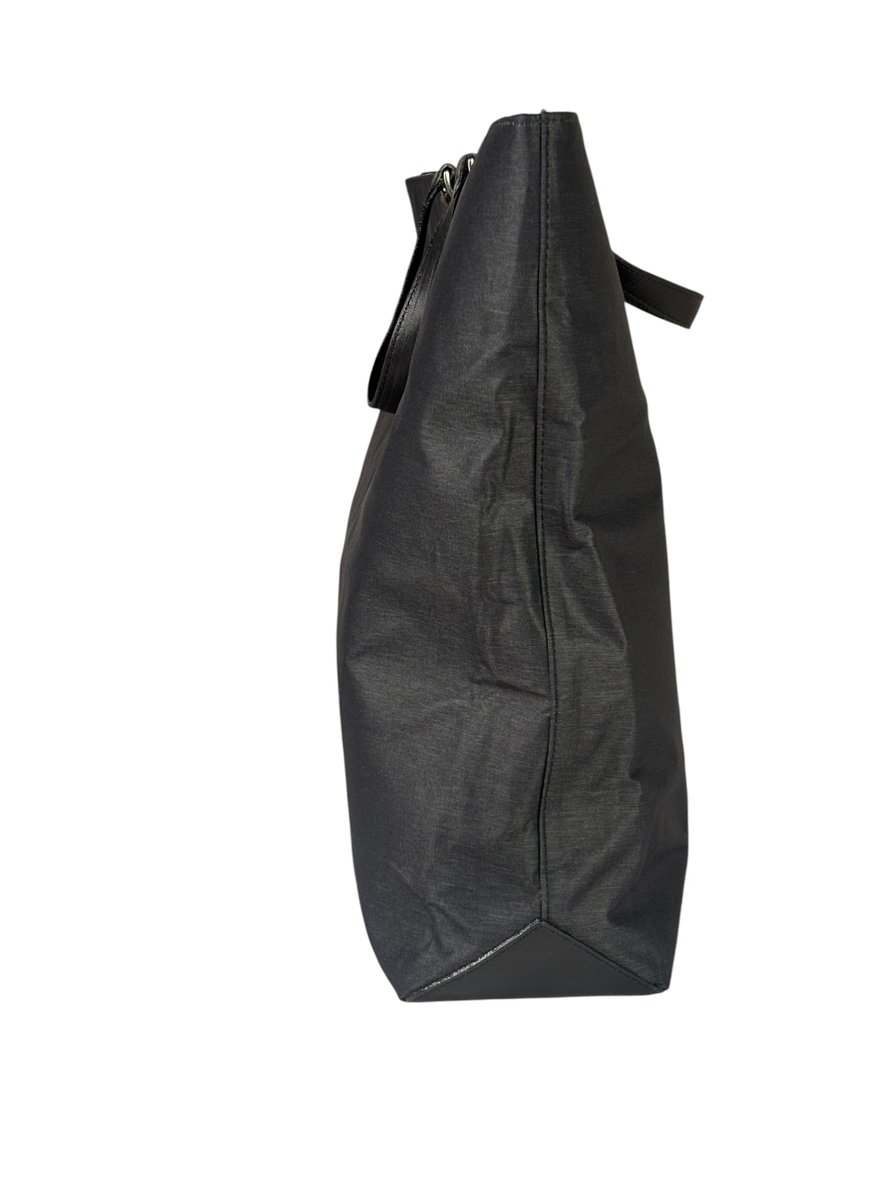 Burberry Grey Nylon/Leather Trim Tote