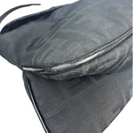 Fendi Black Leather Trim Zucca Mamma Baguette